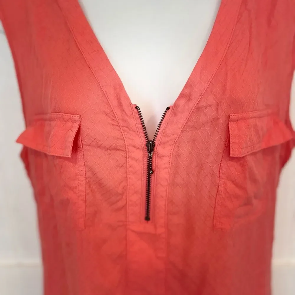 DEPT 222 coral Sleeveless summer top size L - Picture 2 of 4